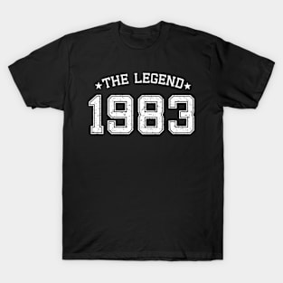 The legend born in 1983 birth year T-Shirt